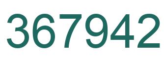 Number 367942 green image
