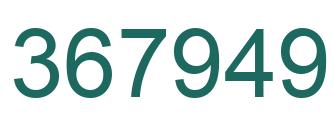 Number 367949 green image