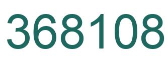 Number 368108 green image