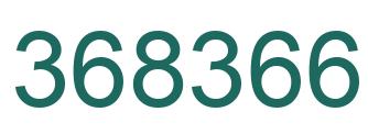 Number 368366 green image