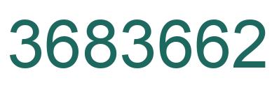 Número 3683662 imagen verde