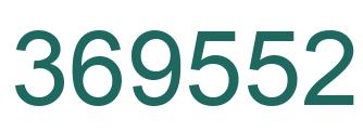 Number 369552 green image