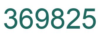 Número 369825 imagen verde