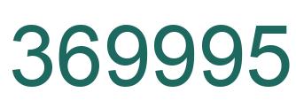Number 369995 green image