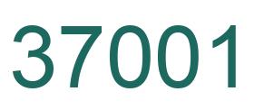Number 37001 green image