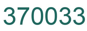 Número 370033 imagen verde