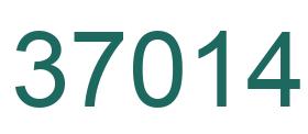 Número 37014 imagen verde
