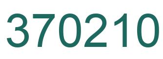 Number 370210 green image