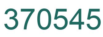 Número 370545 imagen verde