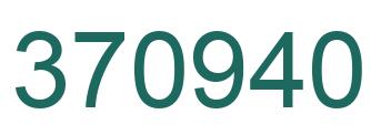 Number 370940 green image