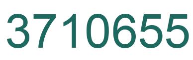 Number 3710655 green image