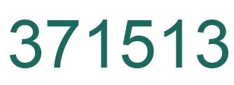 Number 371513 green image