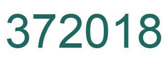 Number 372018 green image