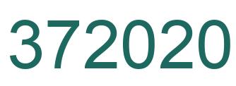 Number 372020 green image