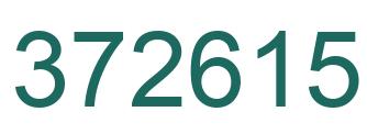 Number 372615 green image