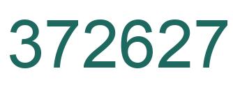 Number 372627 green image