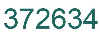 Number 372634 green image