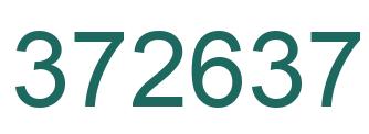 Number 372637 green image