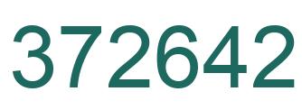 Number 372642 green image