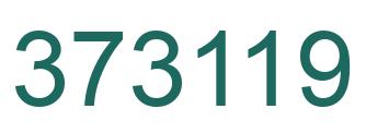 Number 373119 green image