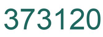 Number 373120 green image
