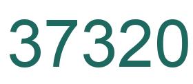 Number 37320 green image