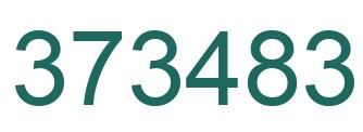 Number 373483 green image