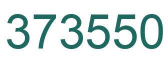 Number 373550 green image