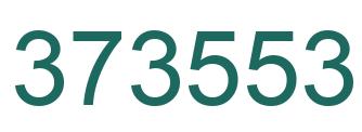 Number 373553 green image