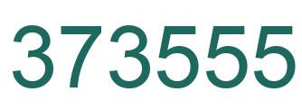 Number 373555 green image