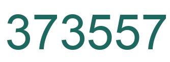 Number 373557 green image