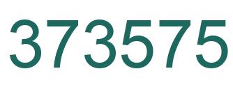 Number 373575 green image