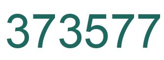Number 373577 green image