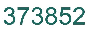 Number 373852 green image