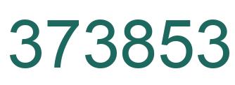 Number 373853 green image