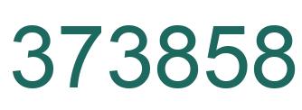 Number 373858 green image