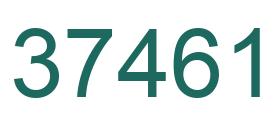 Number 37461 green image