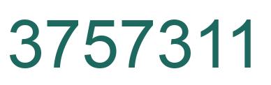 Número 3757311 imagen verde