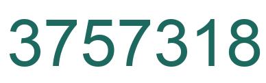 Number 3757318 green image