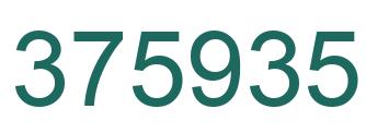 Number 375935 green image