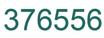 Number 376556 green image