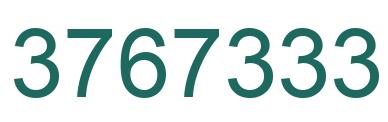 Número 3767333 imagen verde