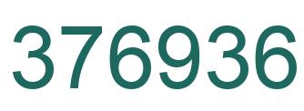 Number 376936 green image