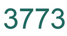 Número 3773 imagen verde