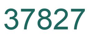 Number 37827 green image