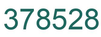 Número 378528 imagen verde