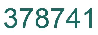 Número 378741 imagen verde