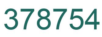 Número 378754 imagen verde