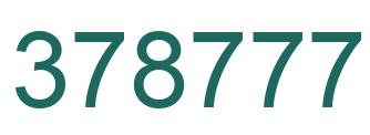 Número 378777 imagen verde
