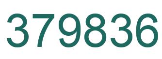 Number 379836 green image
